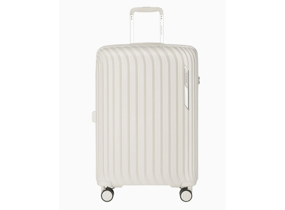 Moderné cestovné kufre MARBELLA - biele