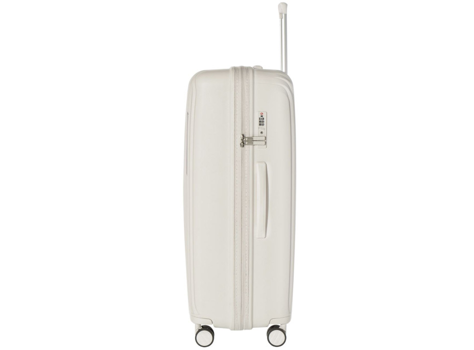 Moderné cestovné kufre MARBELLA - biele