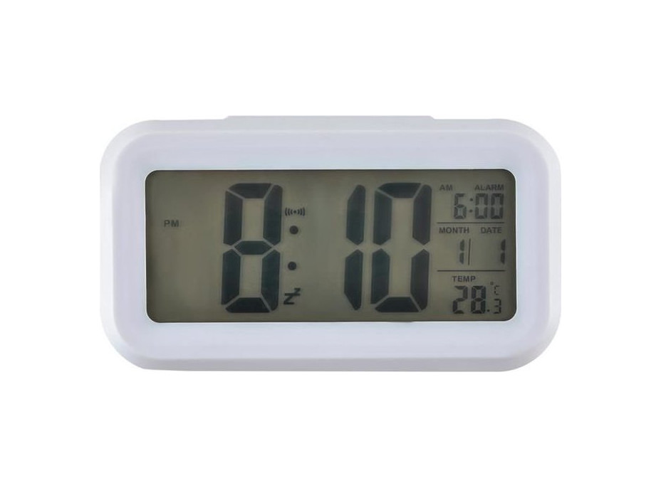 Budík - biele LED digitálne hodiny