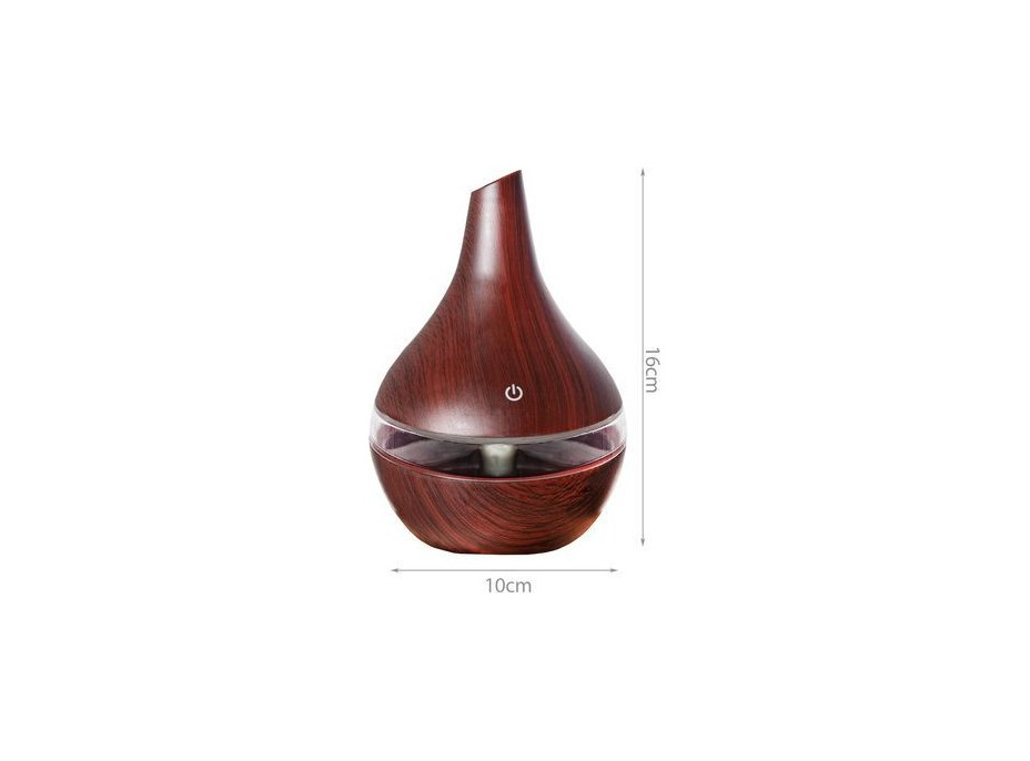 Aróma difuzér/zvlhčovač 300ml - imitácia tmavého dreva