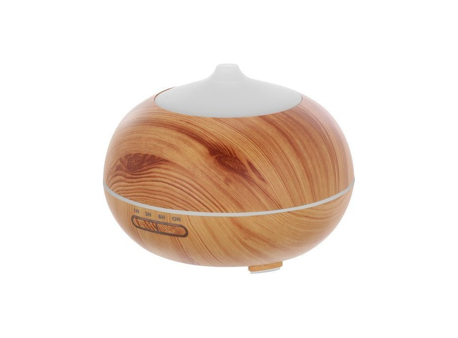 Aróma difuzér/zvlhčovač s diaľkovým ovládačom - 400ml - imitácia svetlého dreva