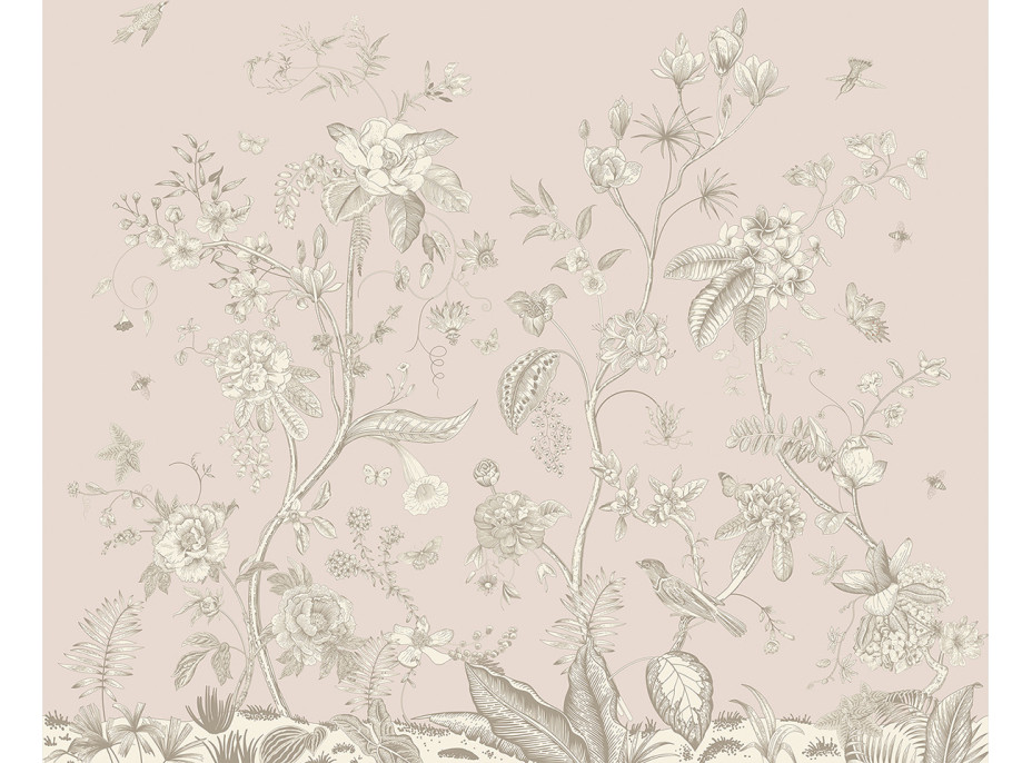 Moderné fototapety - Pastelové kvety - 300x270 cm