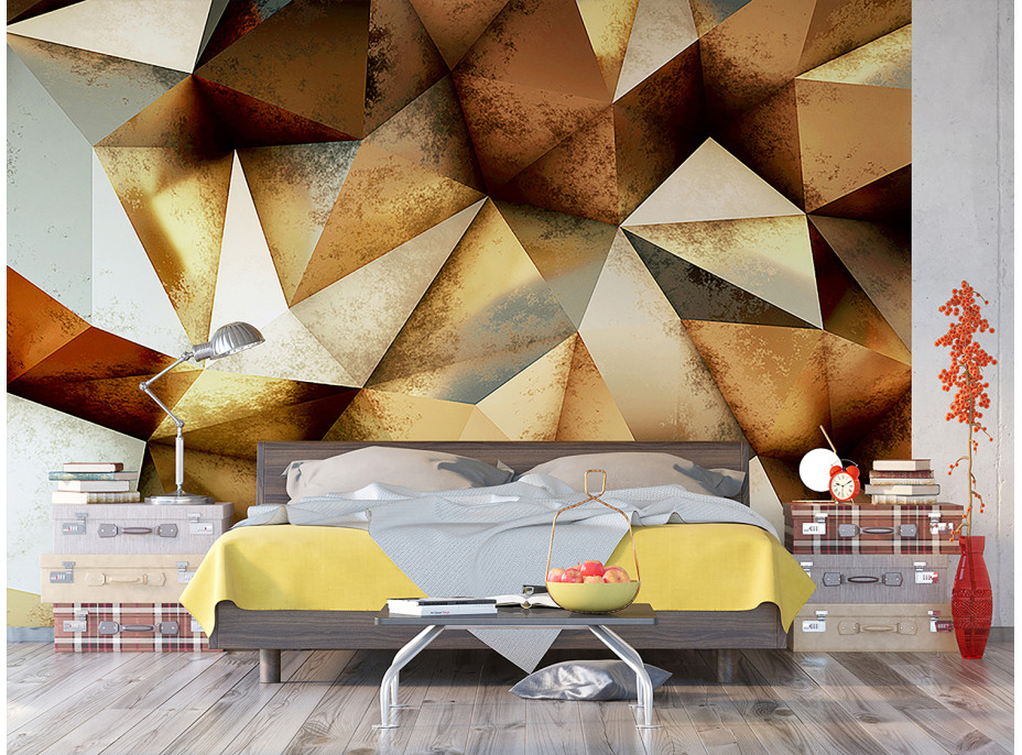 Moderné fototapety - Trojuholníky 3D 2 - 360x270 cm
