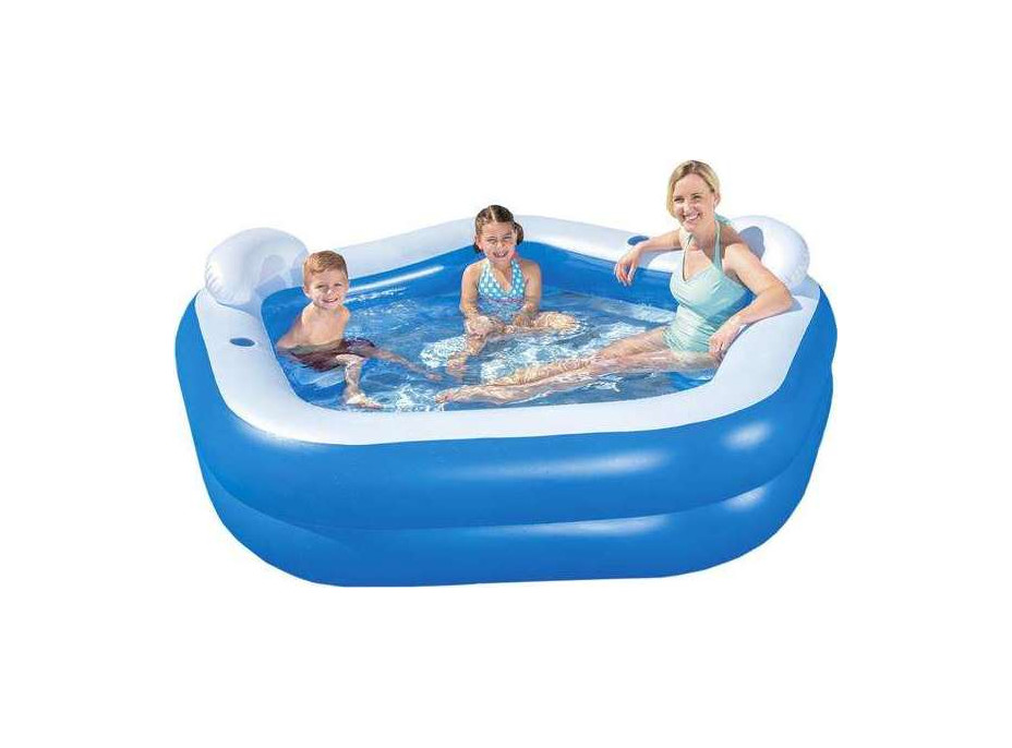 Nafukovací bazén so sedátkami BESTWAY 54153 - 213x207x69cm