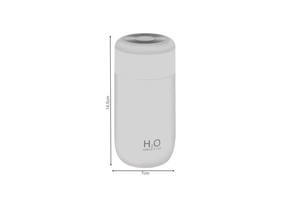 Zvlhčovač vzduchu s LED arómou difuzérom H2O