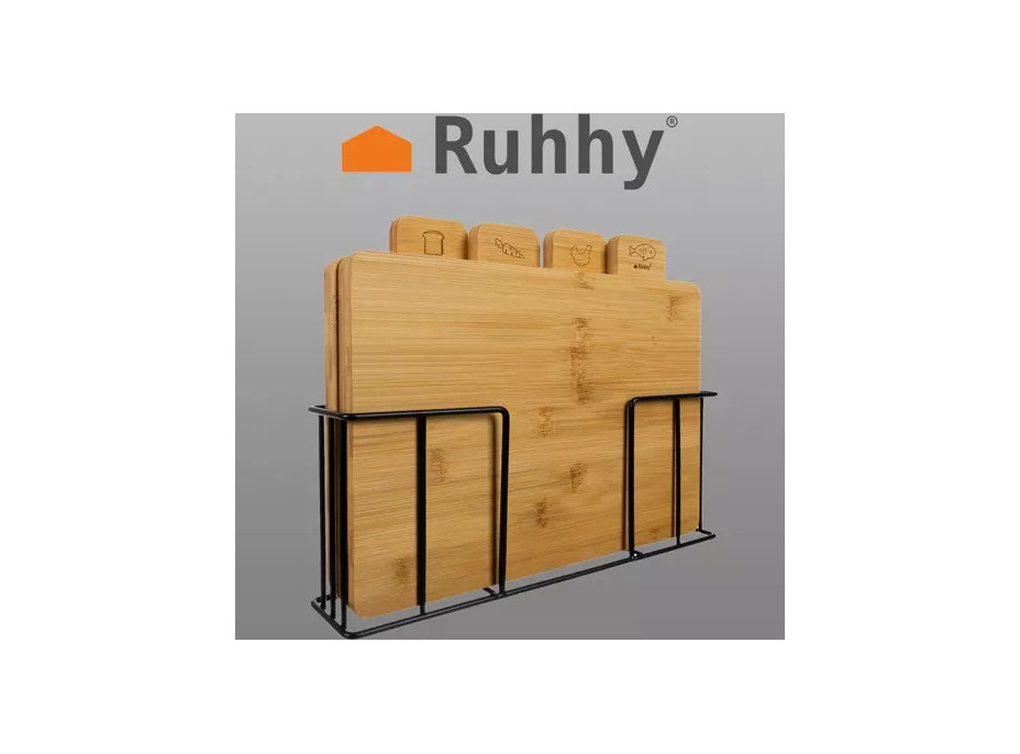 Bambusová doštička - sada 4 ks