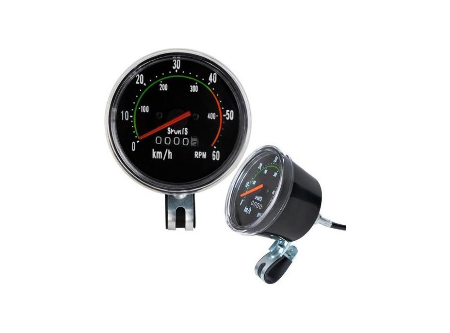 Retro tachometer pre bicykel