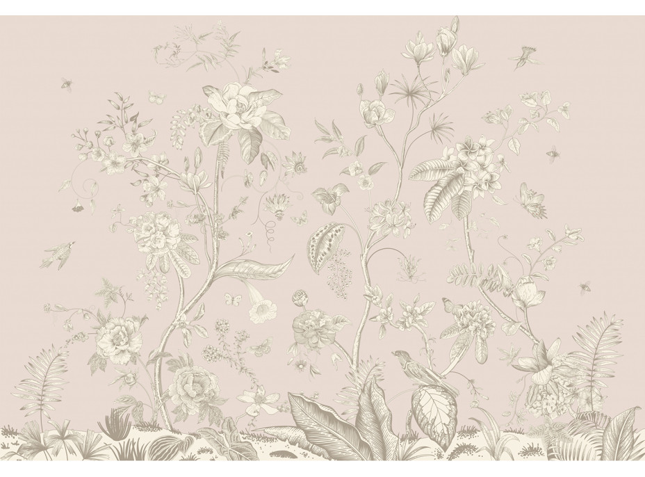 Moderné fototapety - Pastelové kvety - 375x270 cm