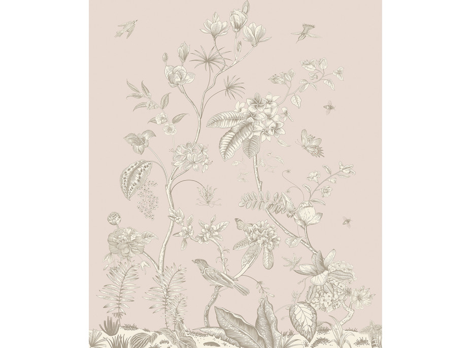 Moderné fototapety - Pastelové kvety - 225x270 cm