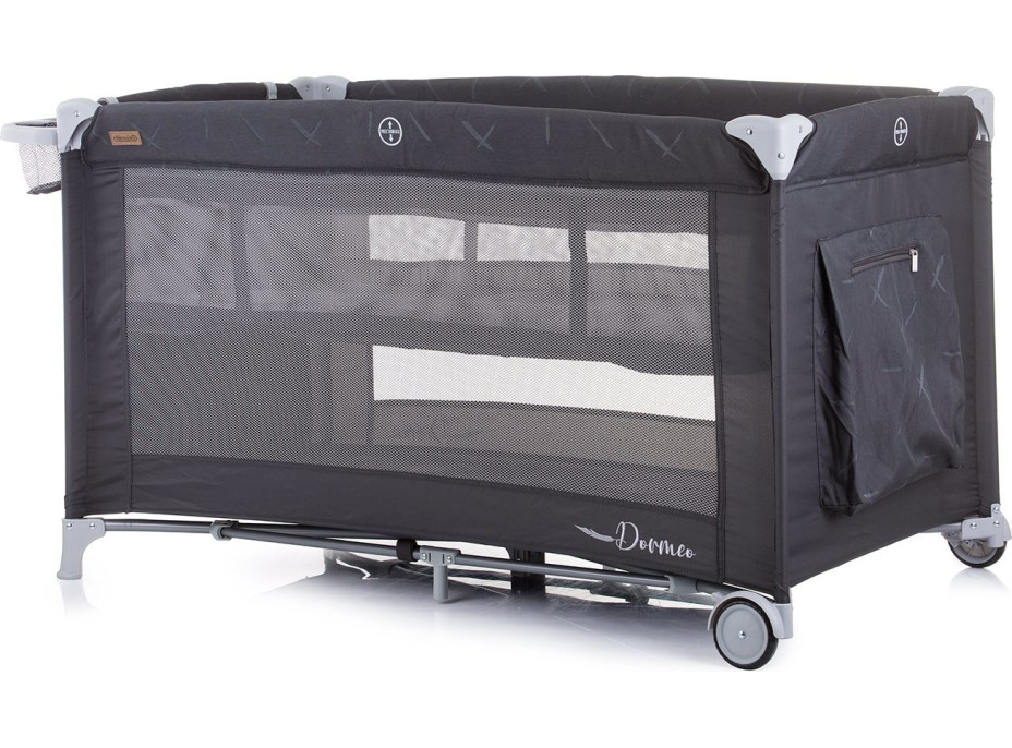 CHIPOLINO Postieľka cestovná Dormeo 2v1 Anthracite