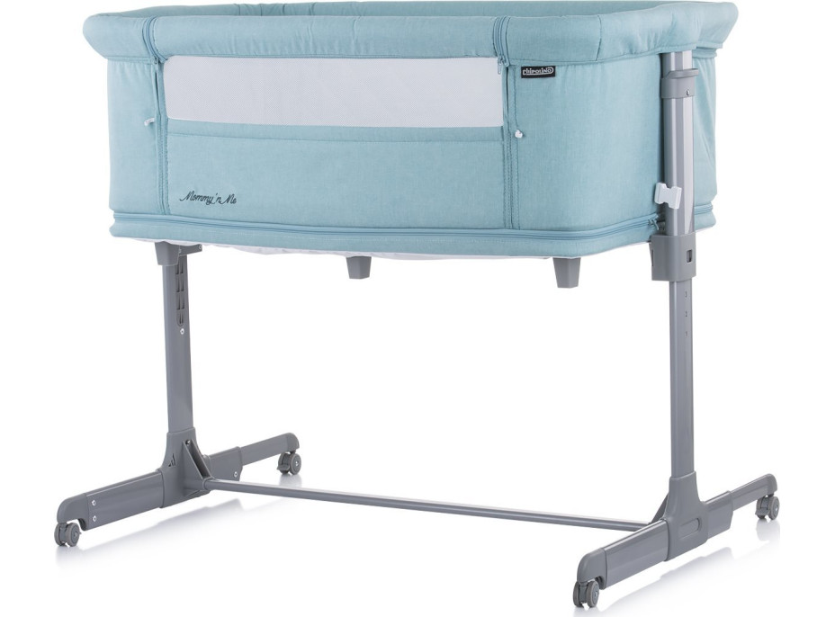 CHIPOLINO Postieľka Mommy 'n Me 2v1 Blue Mint
