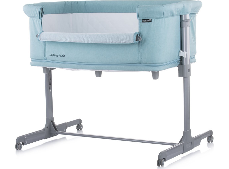 CHIPOLINO Postieľka Mommy 'n Me 2v1 Blue Mint
