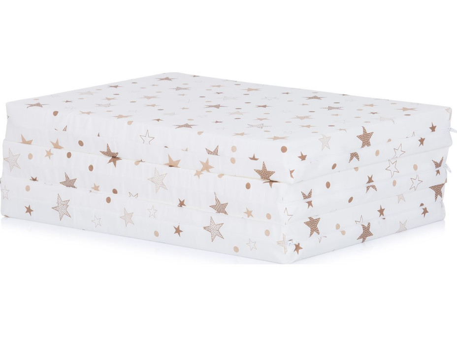 CHIPOLINO Skladací matrac 120x60 cm White,beige stars