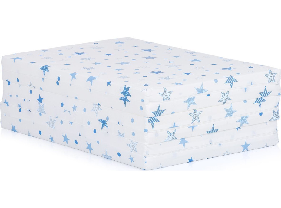 CHIPOLINO Skladací matrac 60 x 120 cm White,blue stars