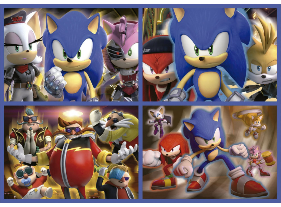 EDUCA Svietiace puzzle Sonic Prime 4v1 (50,80,100,150 dielikov)