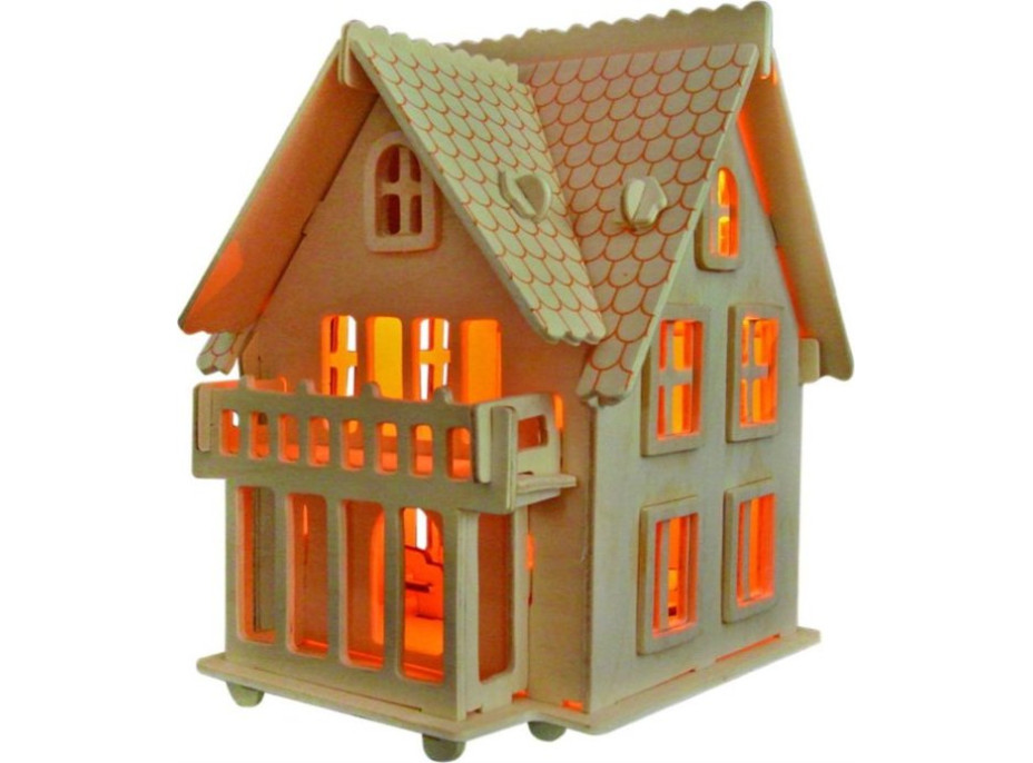 WOODEN TOY , WCK 3D puzzle Vila B