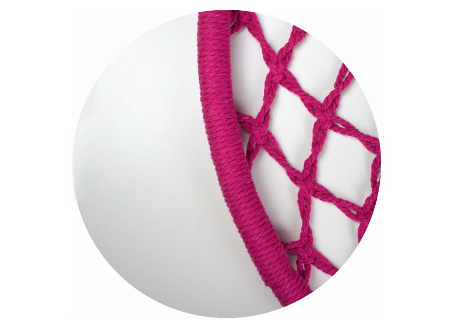 Závesné hojdacie kreslo LUNA - ružové