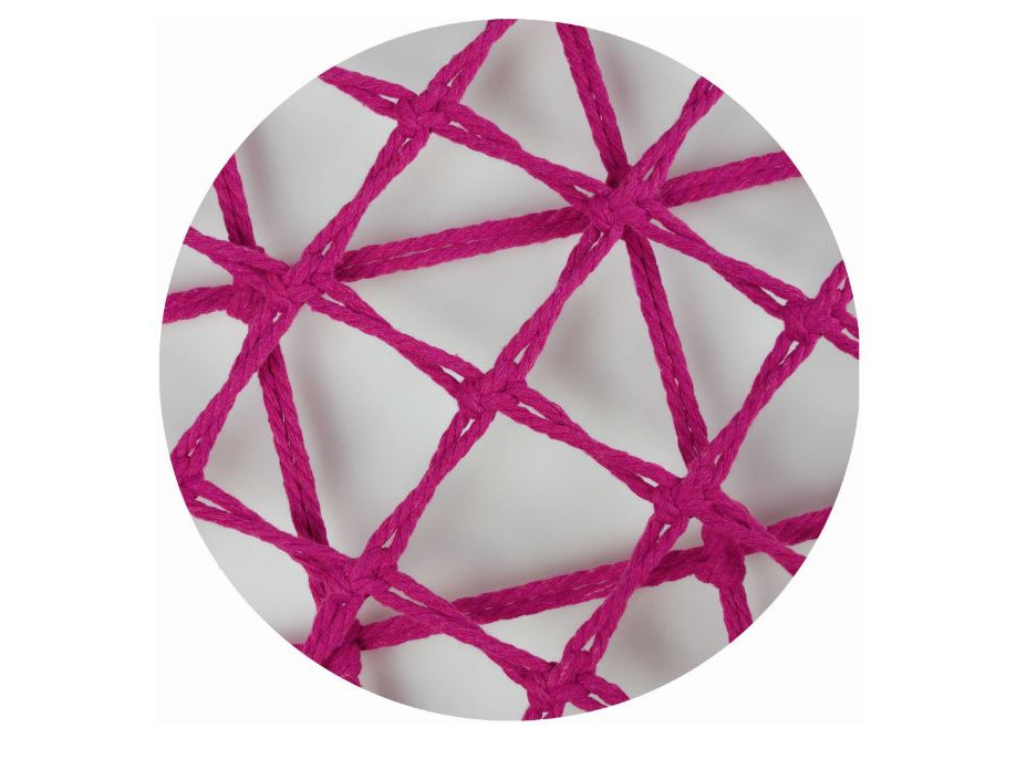 Závesné hojdacie kreslo LUNA - ružové