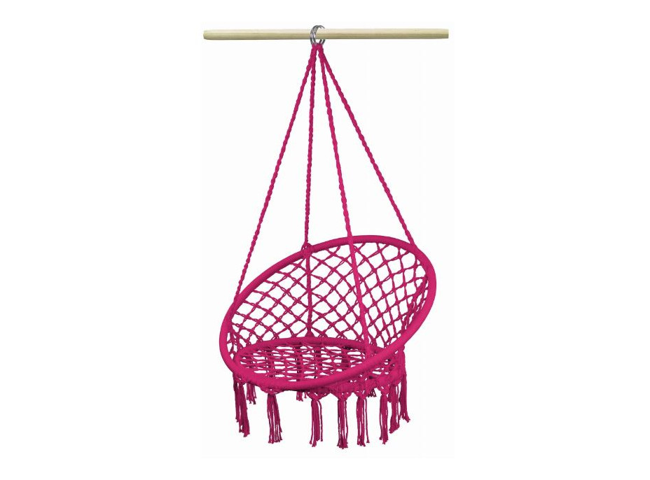 Závesné hojdacie kreslo LUNA - ružové