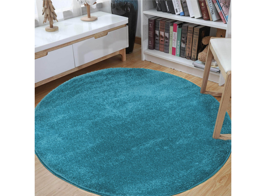 Okrúhly koberec Portofino - modrý