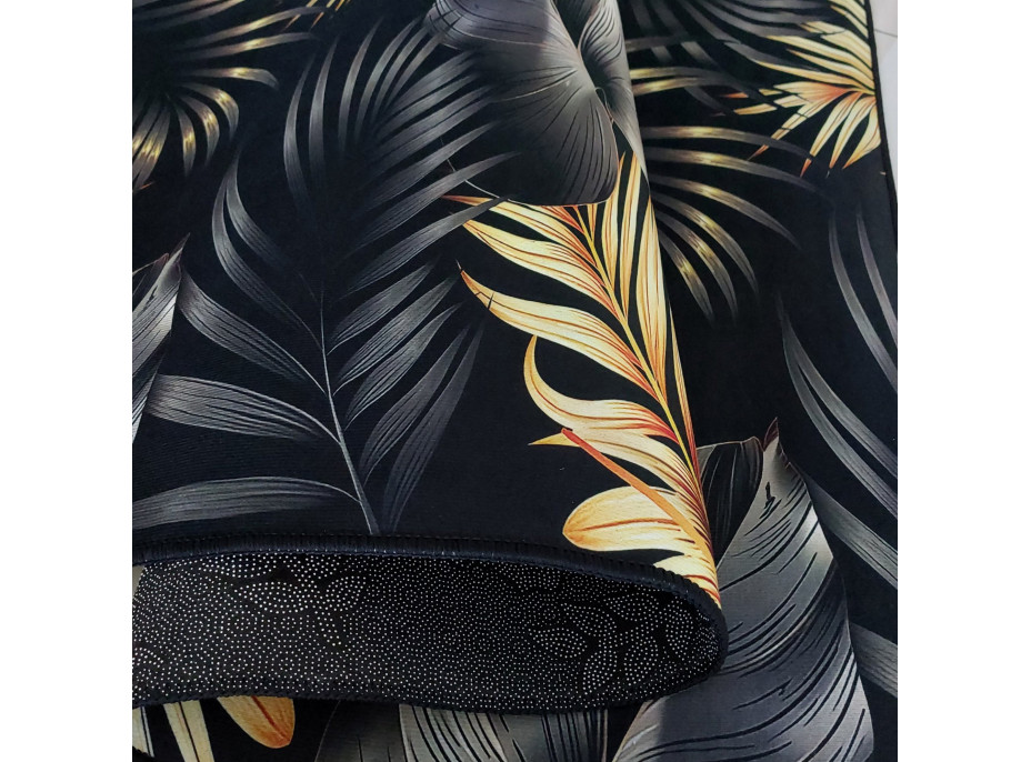 Kusový koberec Black&Gold - Palm