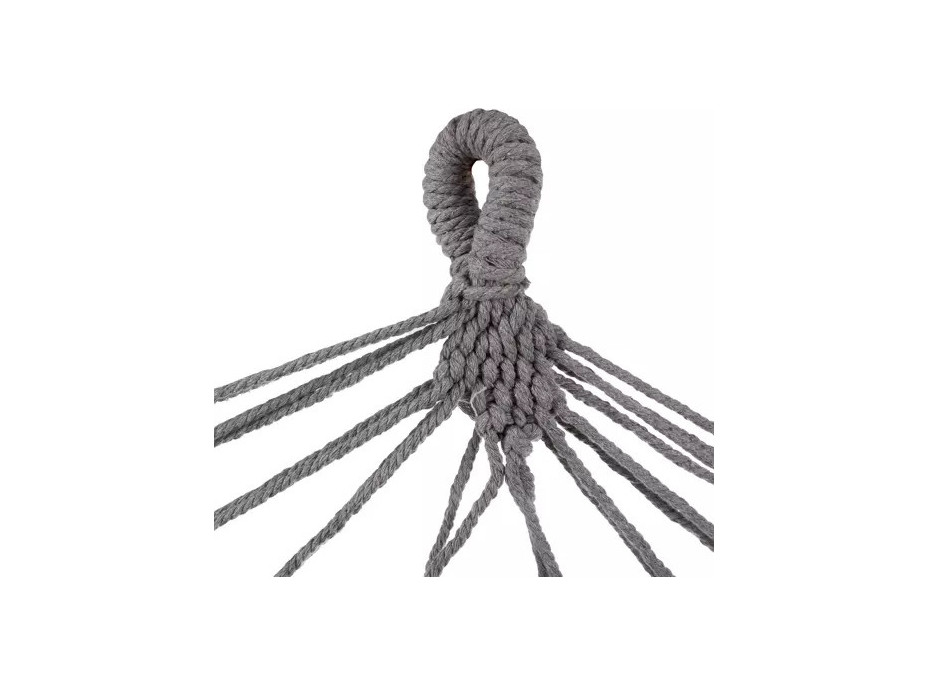 Šedá hojdacia sieť 200 x 100 cm