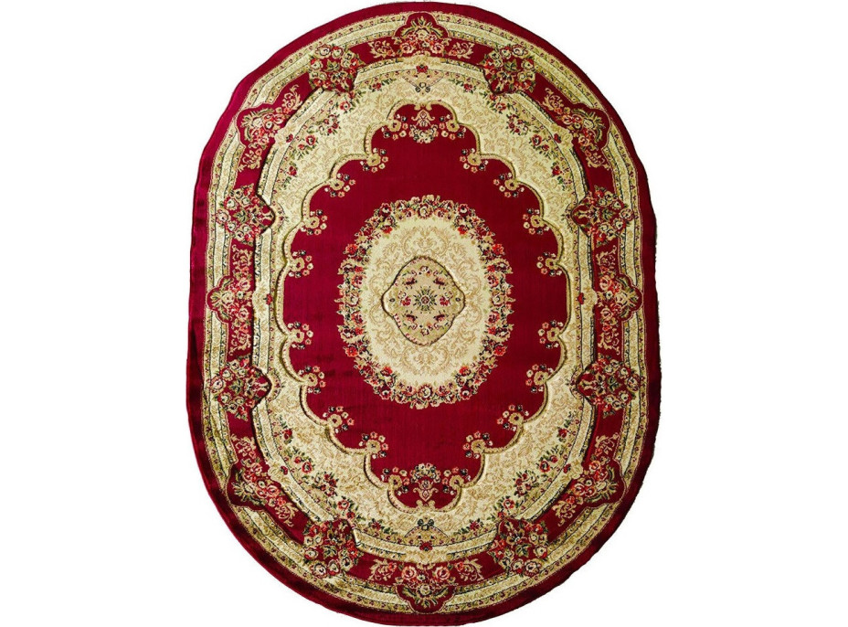Kusový koberec Adora 5547 B (Red) ovál