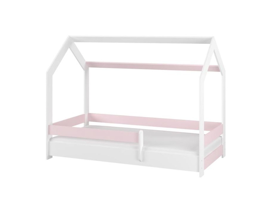 Detská domčeková posteľ LITTLE HOUSE - ružová - 160x80 cm