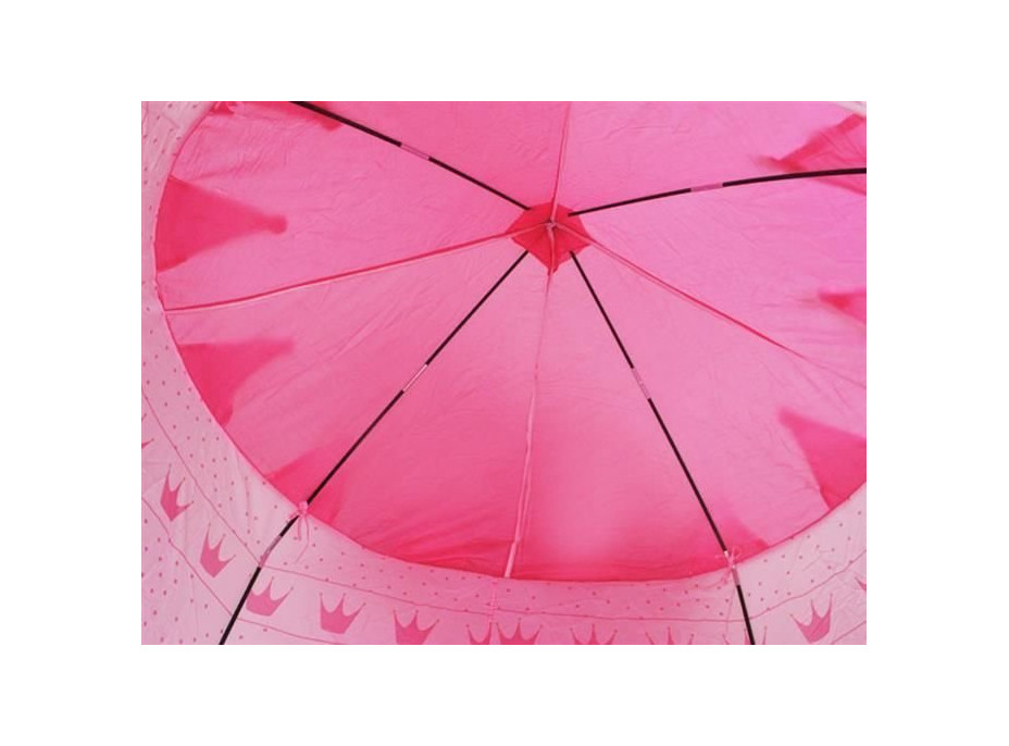 Ružový detský stan