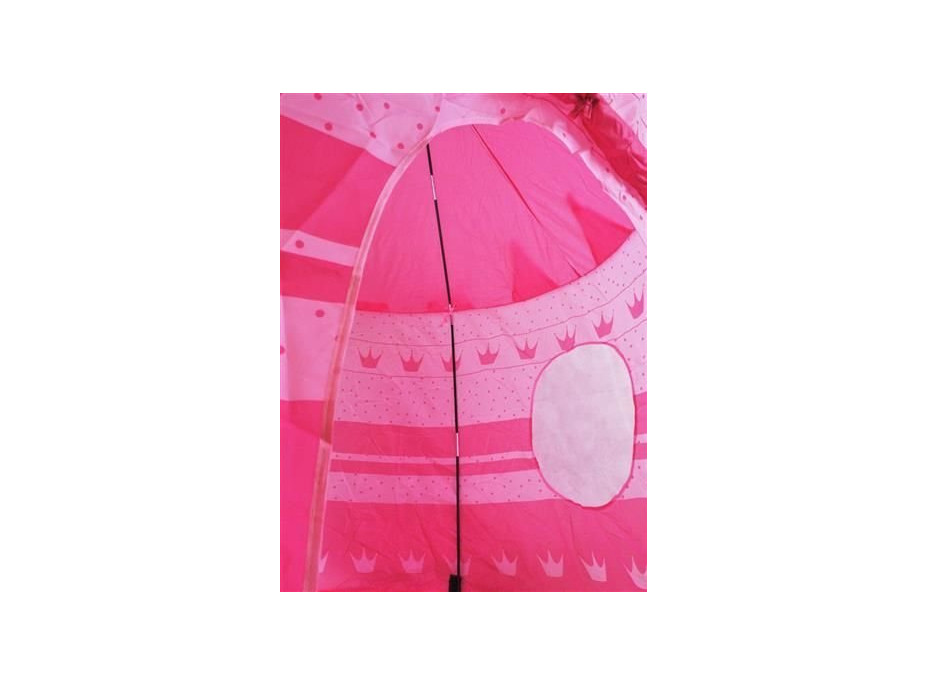 Ružový detský stan