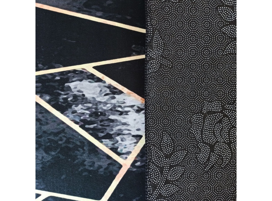 Kusový koberec Black&Gold - Geometry