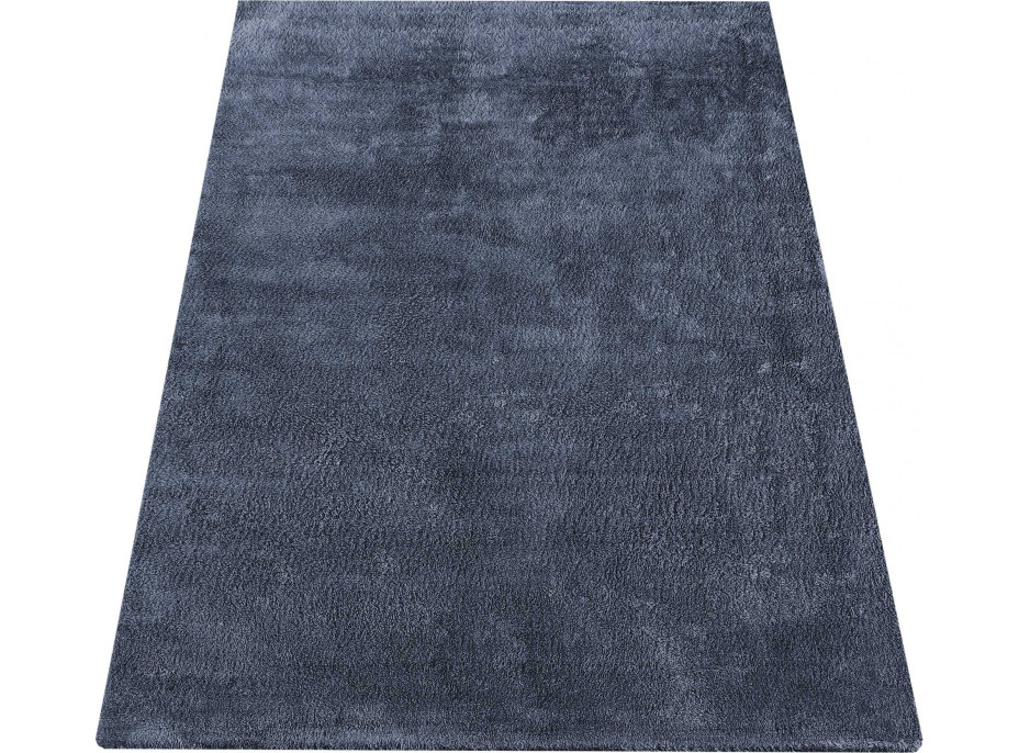 Kusový koberec Shaggy Landigo - tmavě šedý