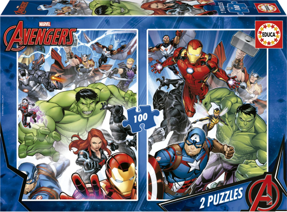 EDUCA Puzzle Avengers 2x100 dielikov