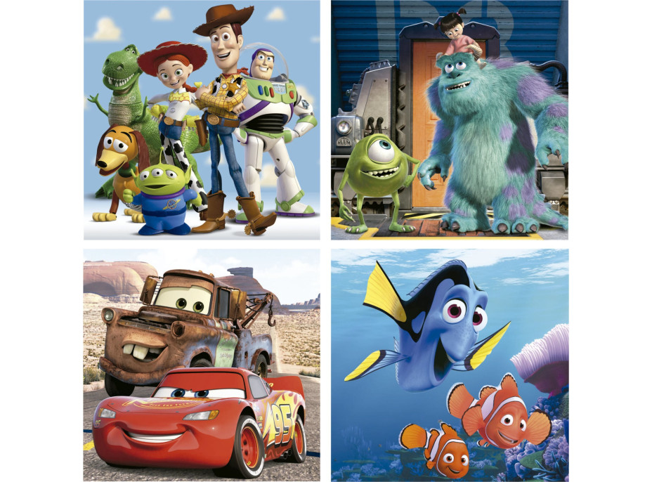 EDUCA Puzzle Disney Pixar 4v1 (12,16,20,25 dielikov)