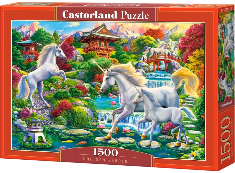 CASTORLAND Puzzle Záhrada jednorožcov 1500 dielikov