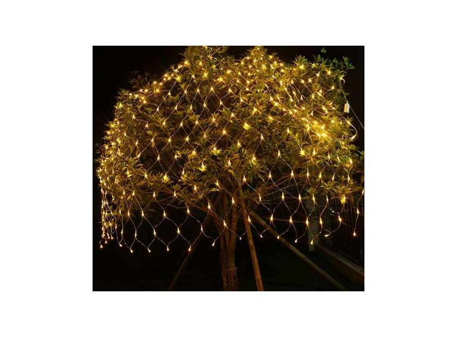 Svetelná sieť 160 LED - teplá biela 31V