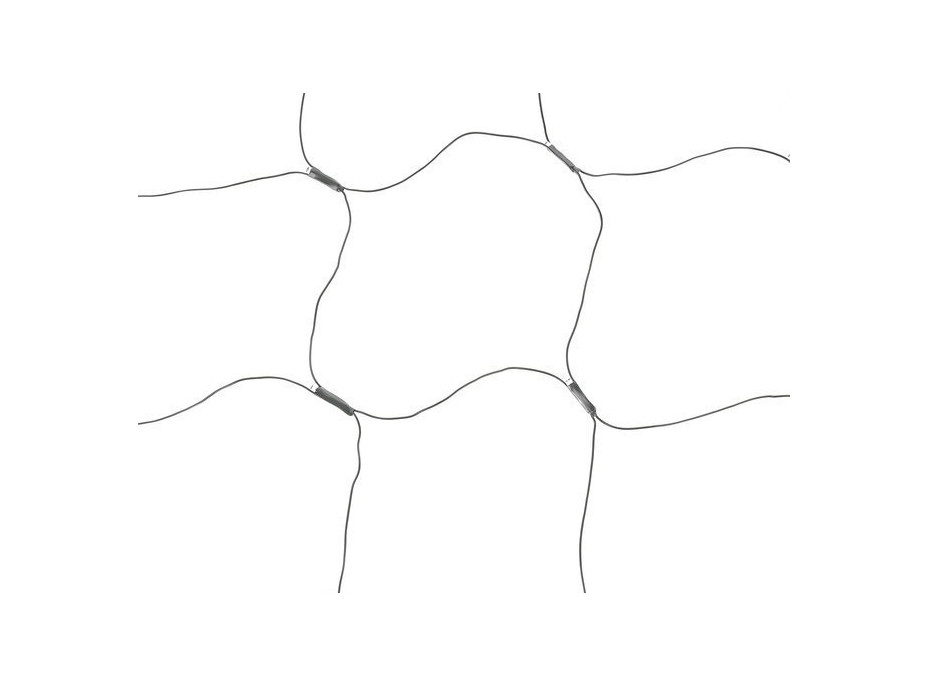 Svetelná sieť 160 LED - teplá biela 31V