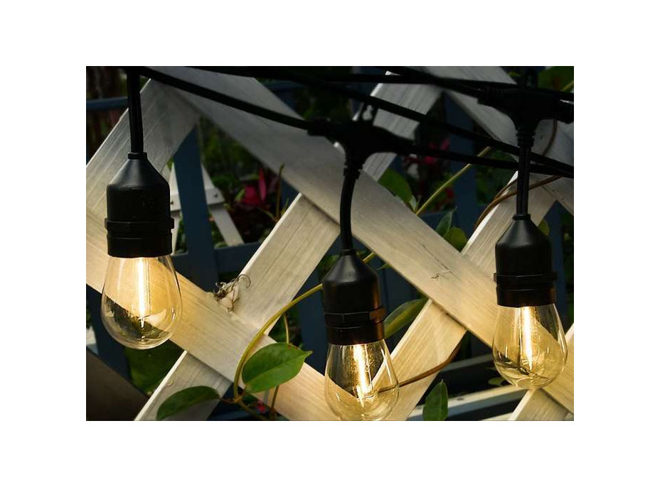 Dekoratívna svetelná girlanda - 10 LED žiaroviek 6,6 m