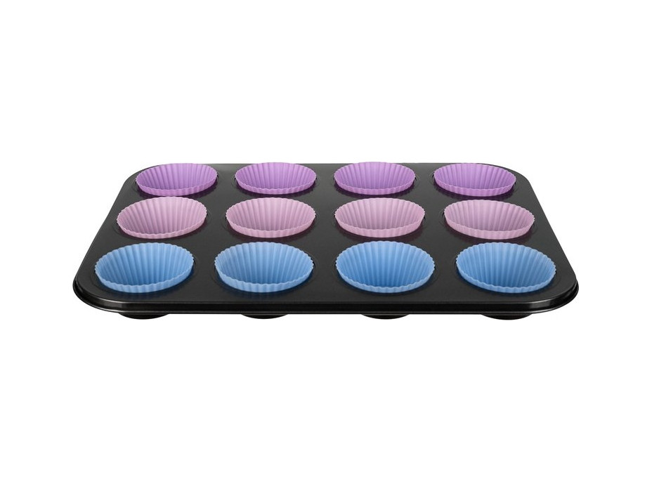 Teflónová forma na muffiny s košíčkami 12 ks