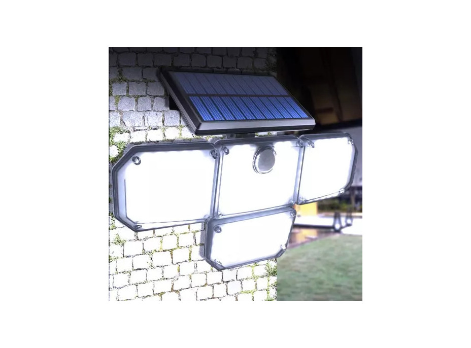 Solárne 171 LED osvetlenie s PIR čidlo pohybu / súmraku
