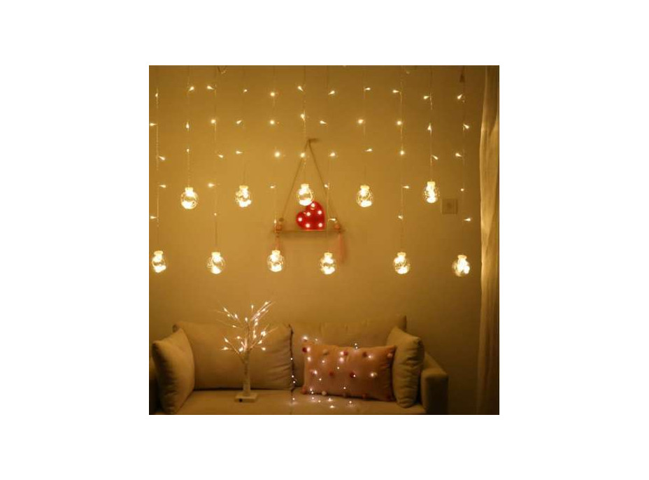 Svetelný záves Banky - 108 LED - teplá biela 31V