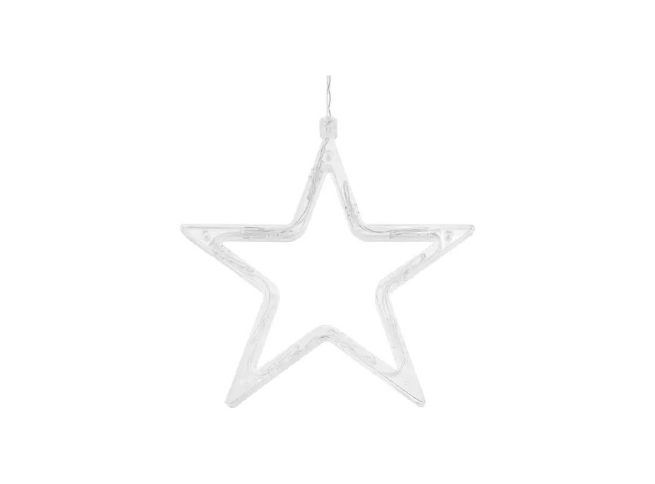 Svetelný záves s diaľkovým ovládačom Hviezdy 138 LED USB - studená biela