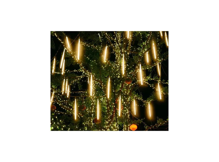 Svetelná závesná girlanda padajúci sneh - 36 LED 50cm - teplá biela