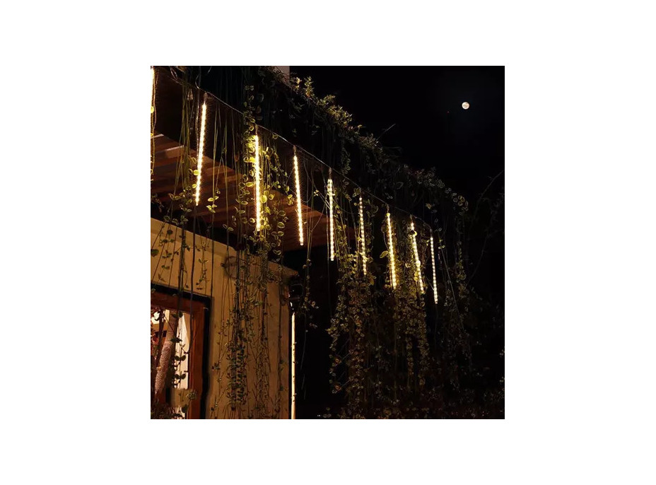 Svetelná závesná girlanda padajúci sneh - 36 LED 50cm - teplá biela