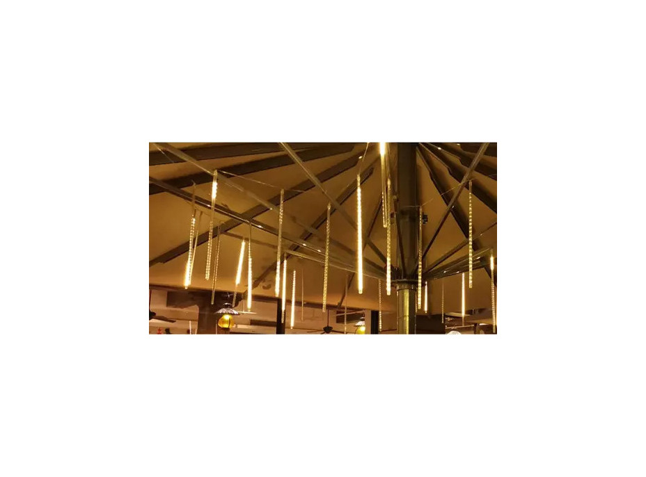 Svetelná závesná girlanda padajúci sneh - 36 LED 50cm - teplá biela