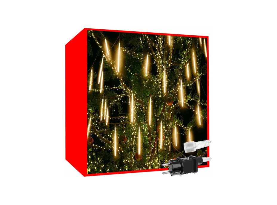 Svetelná závesná girlanda padajúci sneh - 36 LED 50cm - teplá biela