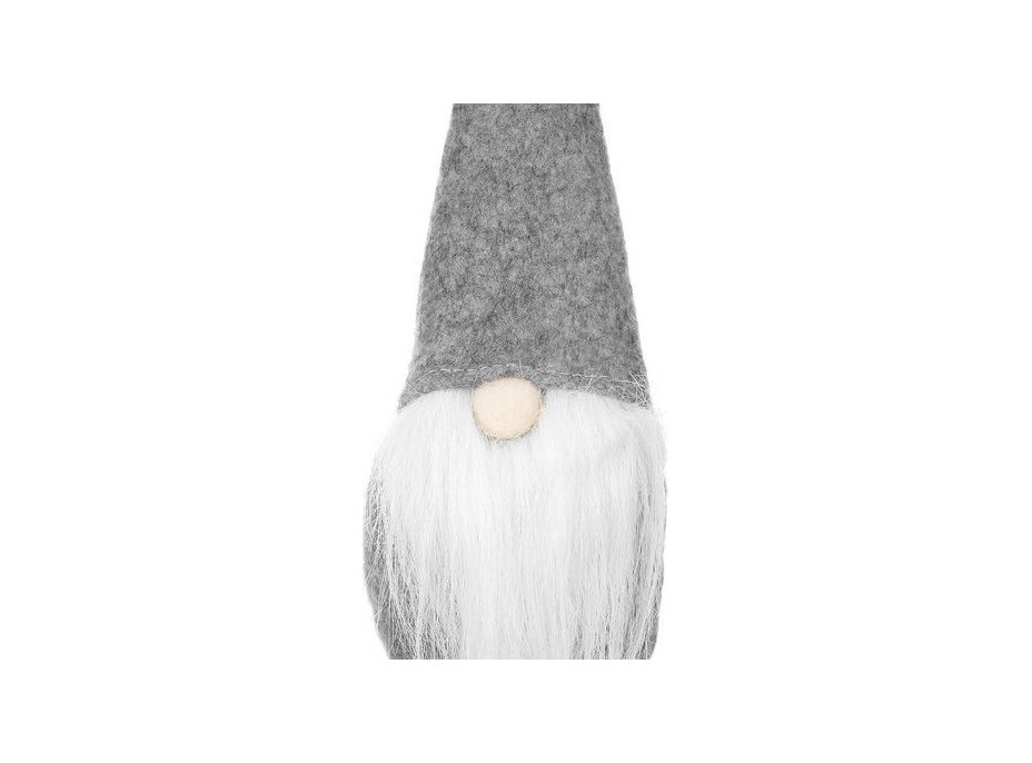 Vianočný stojaci škriatok 50 cm - šedý