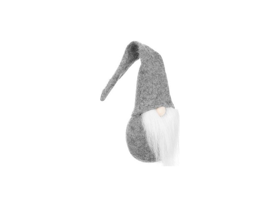 Vianočný stojaci škriatok 50 cm - šedý