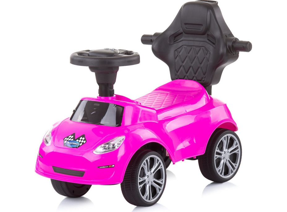 CHIPOLINO Odrážadlo s vodiacou tyčou Turbo Pink