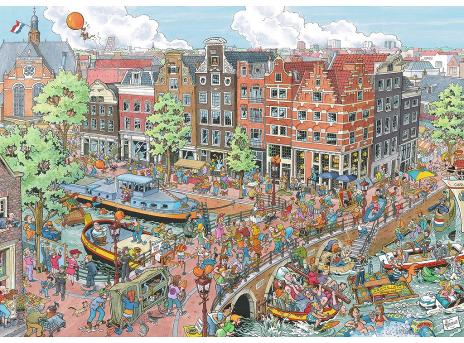 RAVENSBURGER Puzzle Mestá sveta: Amsterdam 1000 dielikov